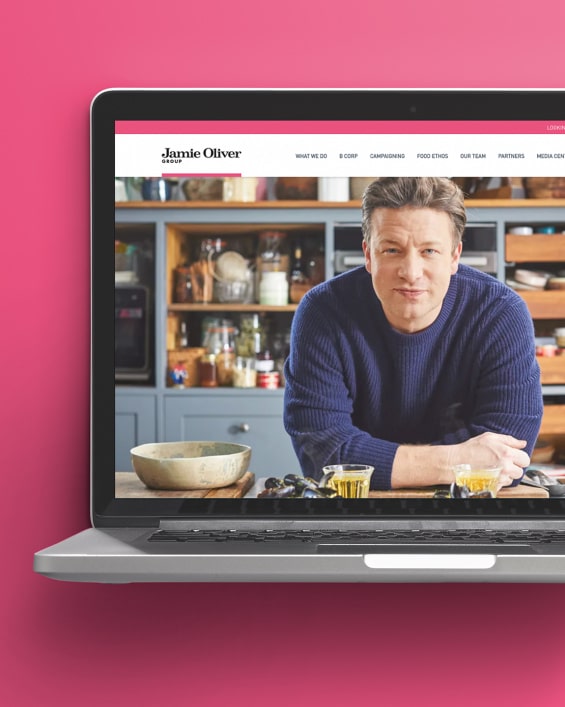 Jamie Oliver - business focused website