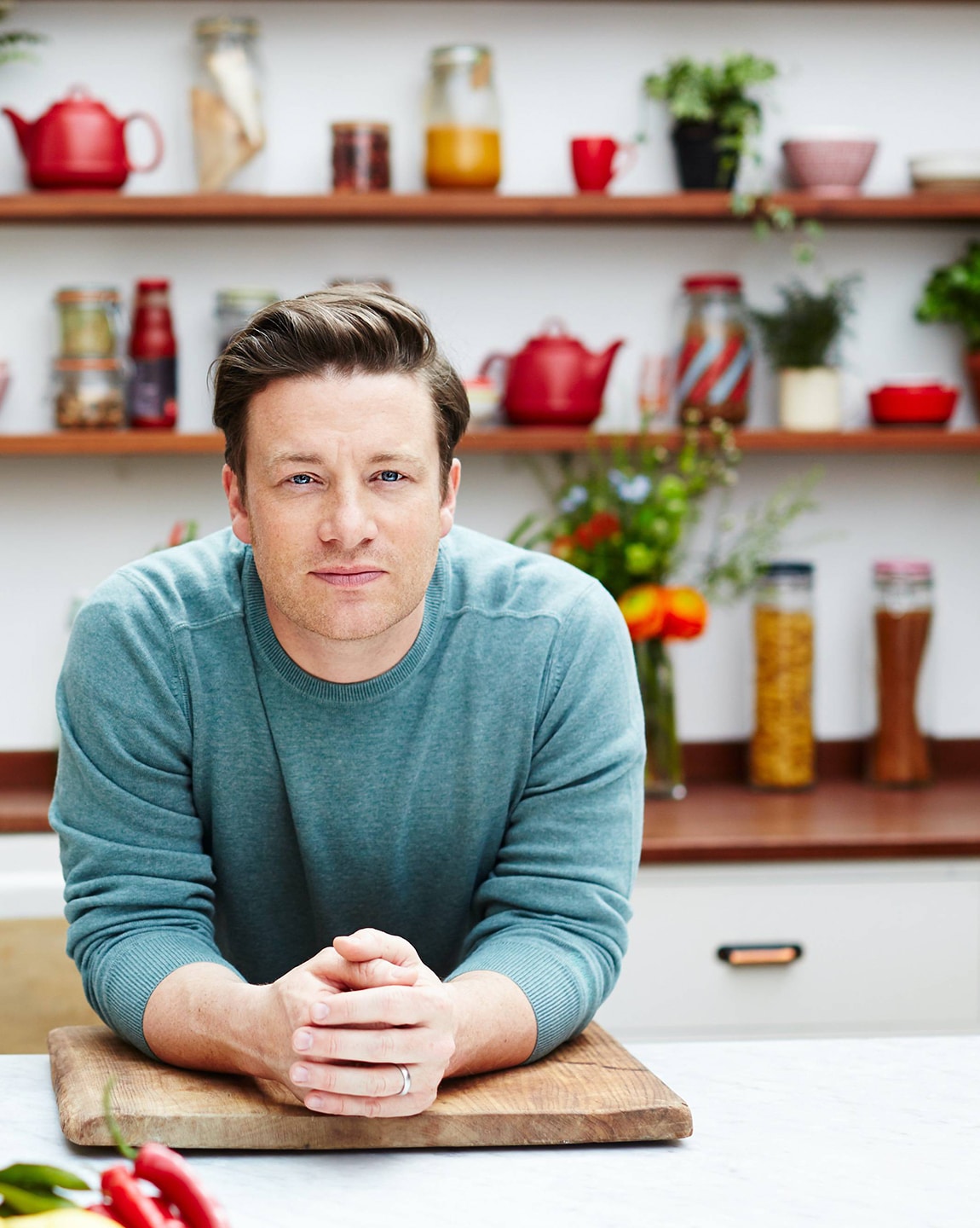 Jamie Oliver in action