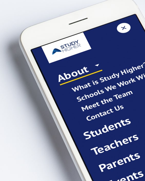 Study Higher mobile site - About Us