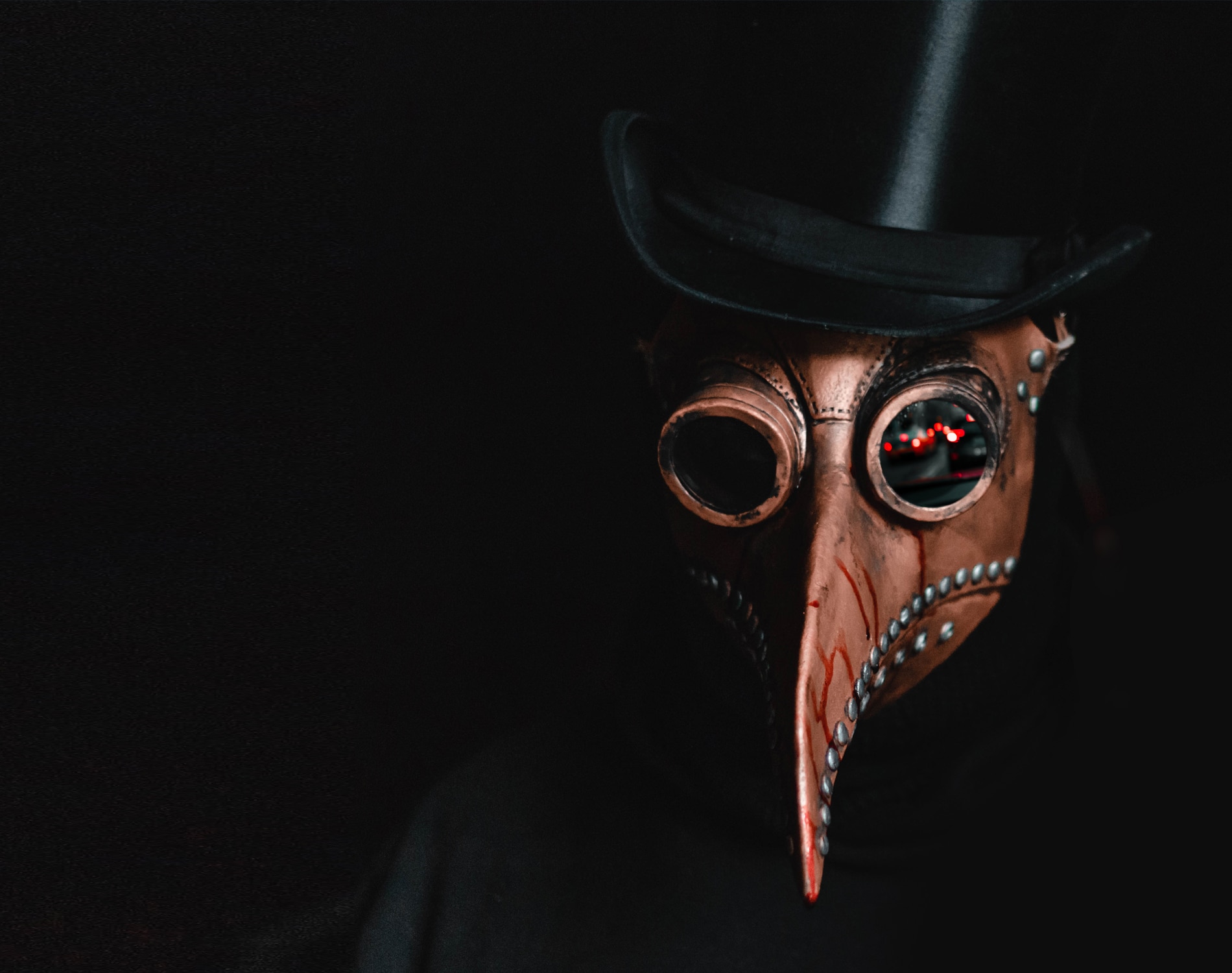 Plague doctor in mask