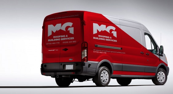 MG Roofing - Branded Vehicle
