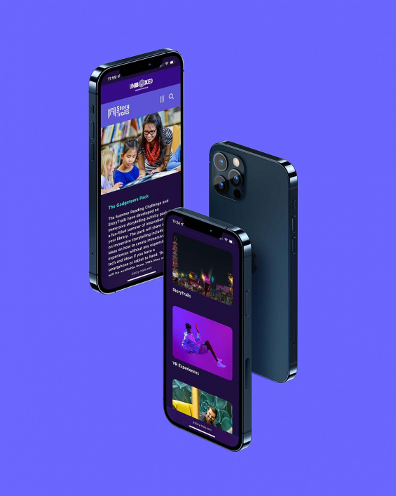 StoryTrails Portfolio iPhones Mockup